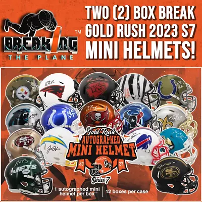 CHI Bears Two (2) Box Gold Rush 2023 S7 Mini Helmts! Break (THU) • $9.54