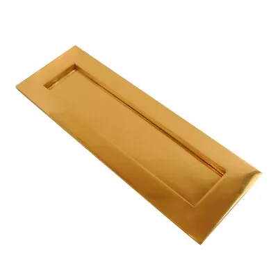 £28.99 • Buy Heavy Sprung Solid Brass Letter Box Postal Plate Cover Victorian Brass Or Chrome