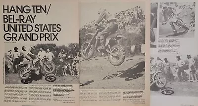 1977 Hang Ten Bel Ray USGP 6pg Race Article Mikkola DeCoster Wolsink Marty Smith • $7.99