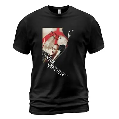 V For Vendetta Movie T- Shirt Vintage T-Shirt Black Unisex - Free Shipping • $18.50