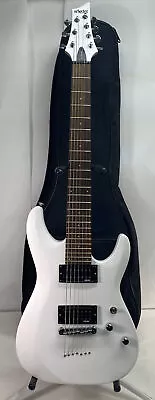 Schecter Guitar C-7 Deluxe Seven-String Electric Guitar Satin White W/soft Case • $399.95