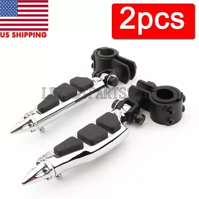 $74.80 • Buy Highway Crash Bar Foot Pegs For Yamaha V-Star 650 950 1100 1300 Classic Stryker