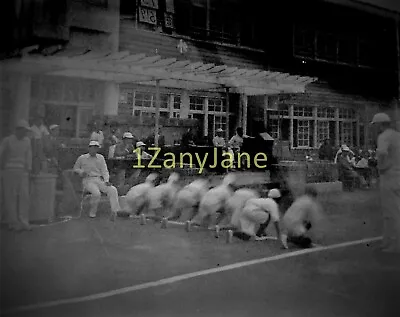 EA 11/12x8 Cm JAPAN-Glass Plate Negative-JAPANESE  RACING WITH SPECTATOR • £13.51