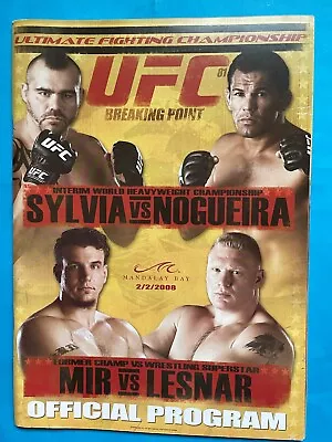 UFC 81 OFFICIAL PROGRAM Silva Vs Nogueira; Mir Vs Lesnar 13.25 X9.5  • $20