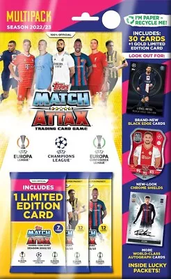 UK Match Attax Football UEFA League 2023 22/23 Trading Card Game TCG Multipack • $26.99