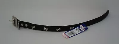 Zeta - Design Dog Collar / 16 Inch Color Black / Free Brass Hang Tag 102a-bn • $11.50