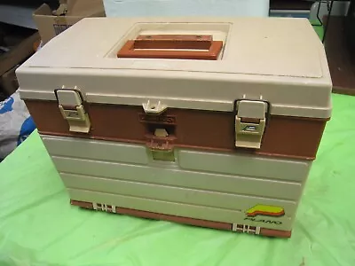 Vintage Plano 757 Fishing Tackle Box Made In USA 4 Drawer • $29.95