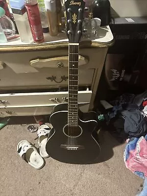 Ibanez AEB5E Acoustic-Electric Bass Guitar Black • $150