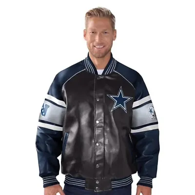 NFL Dallas Cowboys Leather Men Leather Jacket 100% Pure Leather Jacket • $199