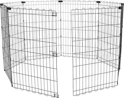 Foldable Octagonal Metal Exercise Pet Play Pen For Dogs Fence Pen • $49.82