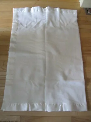 Vtg Wool Lap Blanket  Throw Cream New • $14.99