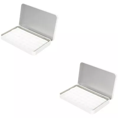  2 Sets Wrought Iron Travel Artist Paints Half Pan Oils Painting Metal Trays • £20.85