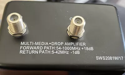 Philips Multimedia Drop Amplifier Item No.SWS2081W/17 54-1000MH+18dB 5-42MHz-1dB • $19.99