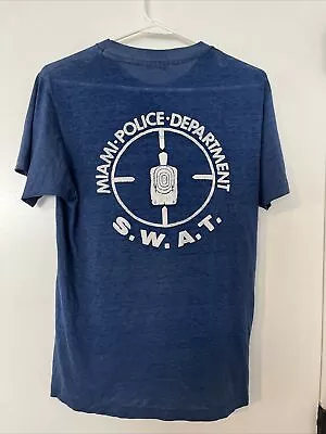 VTG 80’s MIAMI POLICE DEPARTMENT SWAT TEAM 50/50 T SHIRT M • $44.95