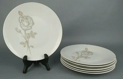 $69.99 • Buy 6 Vintage Raymond Loewy Classic Rose Rosenthal China Salad Plates Germany 