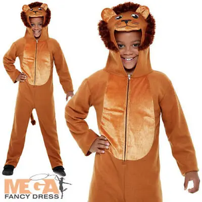 Lion Kids Fancy Dress Safari Zoo Animal World Book Day Boys Girls Costume Outfit • £9.99