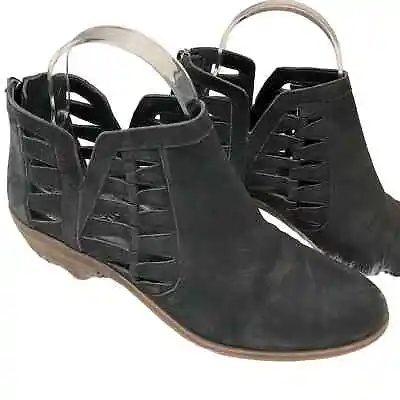 Vince Camuto Black Booties Peera Cutout Suede Boots • $28