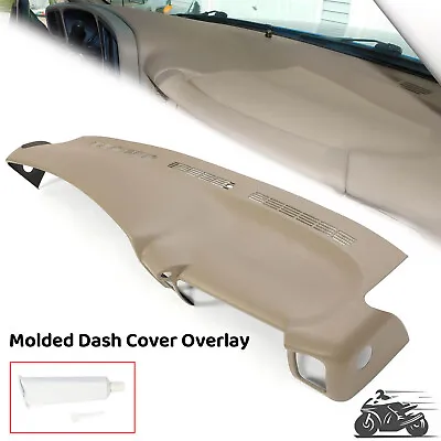 Molded Dash Cover Overlay Painted ABS For Silverado Sierra 1999-2006 Light Tan • $114.95