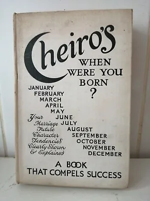 1930s Occult Cheiro's When You Were Born • £19.90