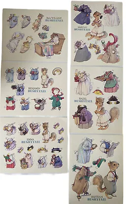 VTG Lot 6 Cut Out BenjaminEmmaMaryLouHazelBertramBushytail Post Card 1992 • $21