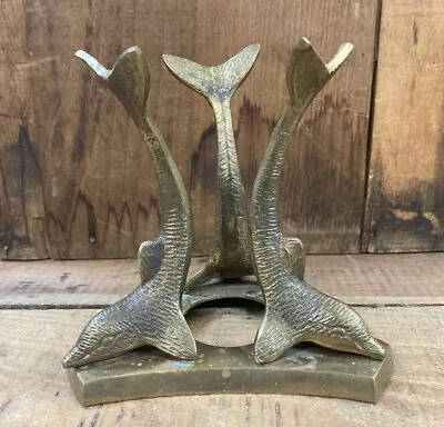 Three Dolphin Solid Brass Pedestal/Sculpture • $15