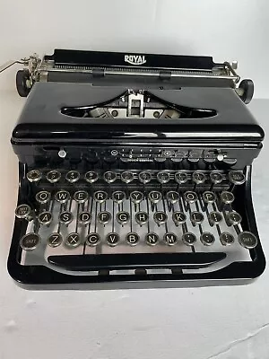 Royal Model O Typewriter W/Case Serviced New Ribbon Very Clean Works Good • $347