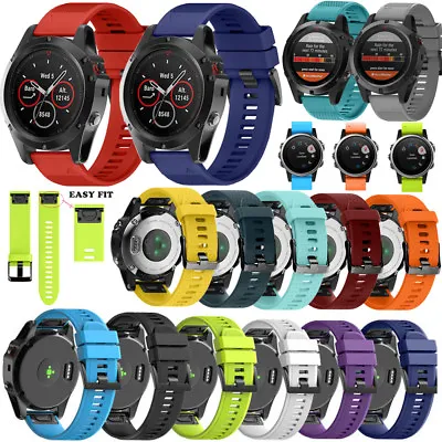 Replacement Silicone Quick Install Band Strap For Garmin Fenix 7/7X/6S/6X/5X/3HR • $17.48