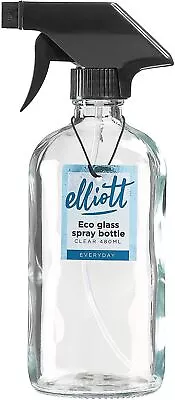480ml Clear Glass Spray Bottle Reusable Pump Action Mist Atomiser Salon • £6.49