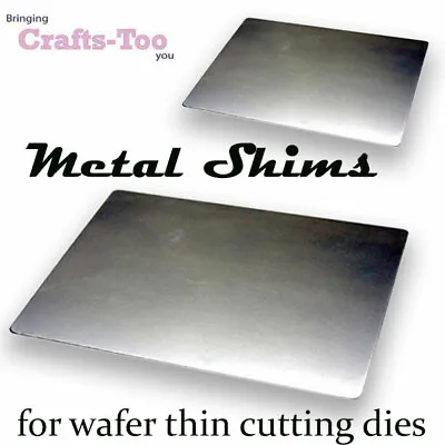 Crafts Too Metal Shim Plate For Cutting Wafer Thin Dies Universal Adapter CHOOSE • £9.99