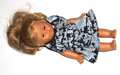 COROLLE Vintage Blonde Doll Girl W/ Blue Nature Themed Dress 94-2-T8 • $20.95