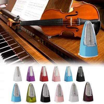 Mechanical Vintage Metronome For Guitar Bass Piano Violin Sound Accuracy • $49.64