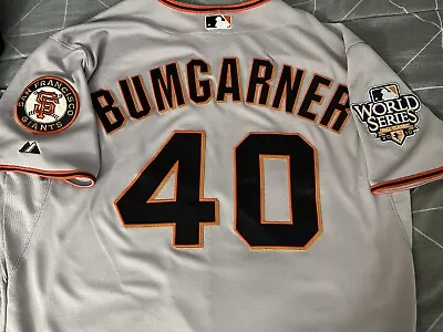 Majestic San Francisco Giants Bumgarner  Authentic Jersey Size 48 World Series • $180