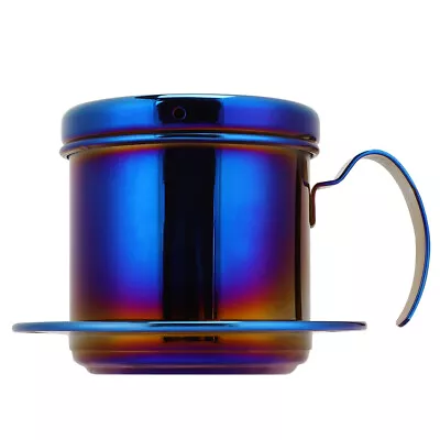 (Blue)Stainless Steel Vietnamese Style Coffee Maker Pot Coffee Drip Brewer HG • $19.80