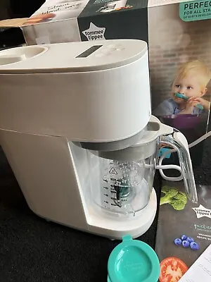 New Tommee Tippee Quick-Cook Baby Food Maker Blender And Steamer Food Processor • £45