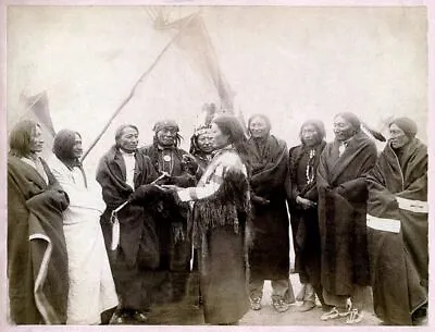 Native American Lakota Indian Chiefs Photo 10x8 Print Poster Picture • £4.50