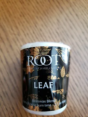 Candle LEAF Noir Collection- Root Beeswax Blend Votive - 2 Oz Burns 20 Hours  • $1.99