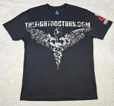 Epic Phenomena Tshirt Adult Large Black The Fight Doctors Funny Graphic Tee • $18.88