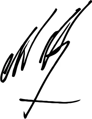 Jeff Hanneman Autograph Signature VINYL DECAL SLAYER Heavy Metal Band • $4.24