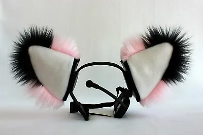 $18.99 • Buy PINK FOX Ears Furry Kitty Cat EAR Wolf Fox NECOMIMI COVERS ONLY Cosplay Anime
