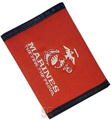 Marine Corps Wallet Embroidered Heavy Duty Nylon Crest THE FEW THE PROUD USMC • $9.97