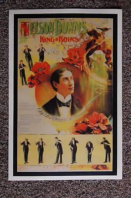 T Nelson Downs Magician Poster #1 1900 King Of Koins • $7