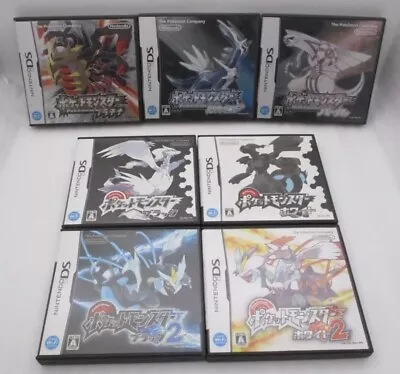 $290 • Buy Nintendo DS Pokemon Black 1,2 White 1,2 Pearl Diamond Platinum 7Games Set Japan