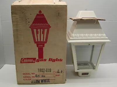 New Rare Vintage White Coleman Gas Yard Light • $269.99