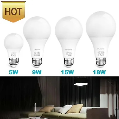 Motion Sensor Lamp Bulb 50W 90W 120W 150W Equivalent LED Light Bulb E26 Daylight • $6.95