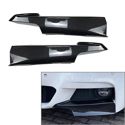 Front Bumper Lip Corner Splitter Carbon Fiber For BMW 3-Series F30 F31 2012-2018 • $43.26