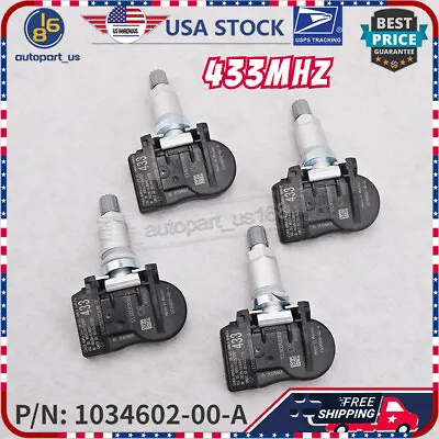 NEW 4Pcs Tire Sensor 1034602-00-B 1034602-00-A 433MHz TPMS For Tesla Model 3 S • $28.26