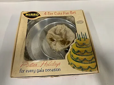 Vintage Retro Mirro Vitality 4 Tier Aluminum Cake Baking Pan Set (A4) • $15.95