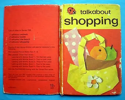 Talkabout Shopping Vintage Ladybird Book Early Learning Children Shops Counting • £2.95