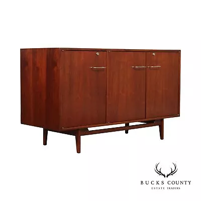 Jens Risom Mid Century Modern Walnut Credenza Sideboard • $2795