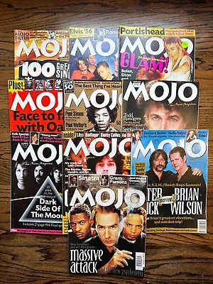 Mojo 10 Issue Lot 1997-8 Radiohead Dylan Jimi Glam Clapton Oasis Iggy Pop Nude • $10